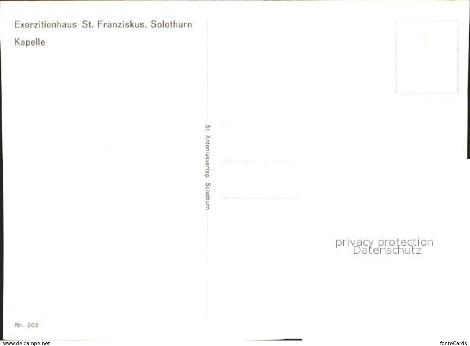 11878658 Solothurn Exerzitienhaus St. Franziskus Kapelle Solothurn - Altri & Non Classificati