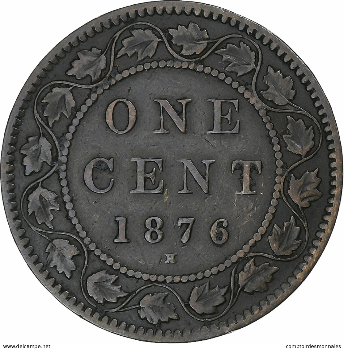 Canada, Victoria, Cent, 1876, Heaton, Bronze, TB+, KM:7 - Canada