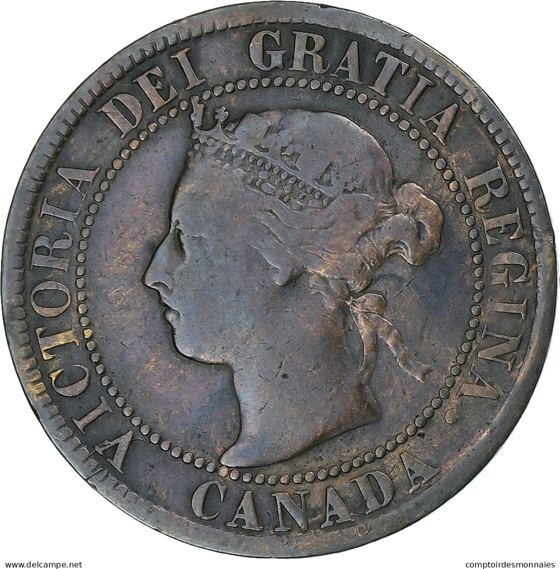 Canada, Victoria, Cent, 1895, Londres, Bronze, TB+, KM:7 - Canada