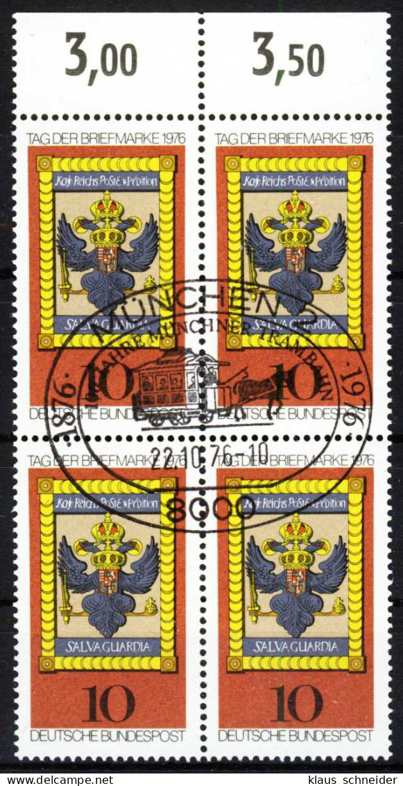 BRD 1976 Nr 903 Zentrisch Gestempelt VIERERBLOCK ORA X1F3476 - Used Stamps