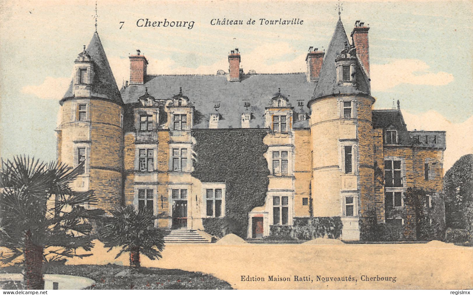50-CHERBOURG-CHÂTEAU DE TOURLAVILLE-N°2035-H/0269 - Cherbourg
