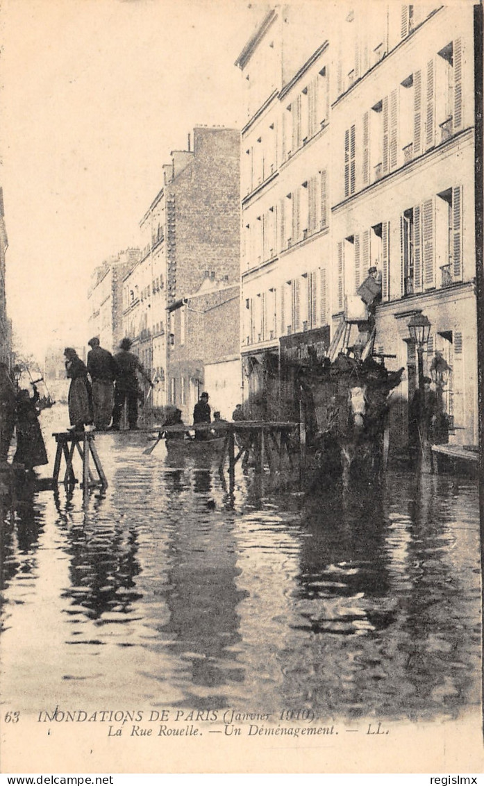 75-PARIS-CRUE DE LA SEINE-N°2036-G/0035 - De Overstroming Van 1910