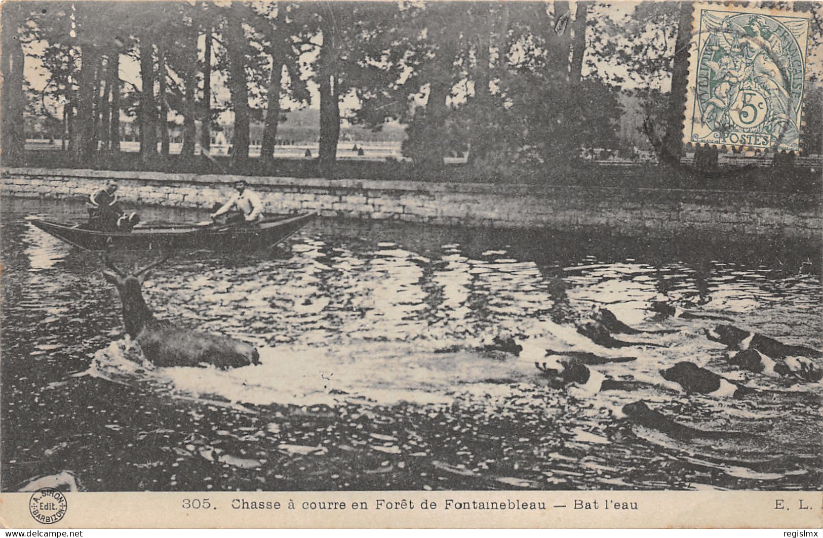 77-FOINTAINEBLEAU-CHASSE A COURRE-N°2036-F/0163 - Sonstige & Ohne Zuordnung