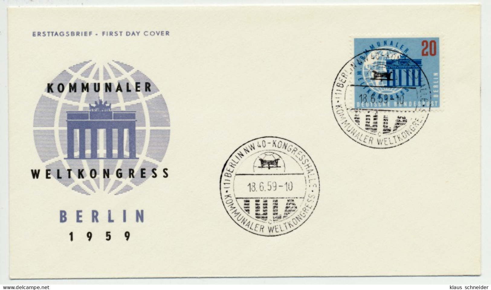 BERLIN Nr 189 BRIEF FDC X736782 - Altri & Non Classificati