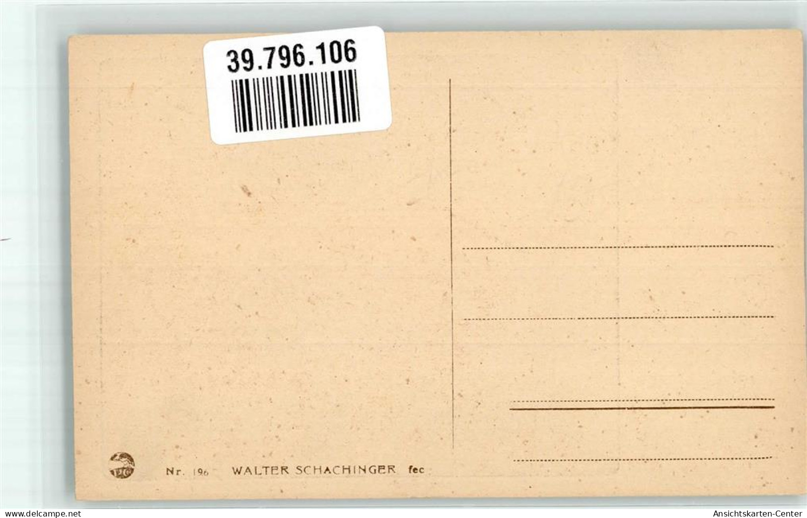 39796106 - Sign. Schachinger Walter Roetelzeichnung PC Nr. 196 - Other & Unclassified