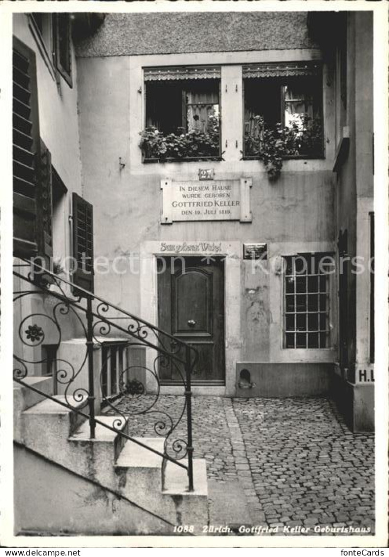 11878443 Zuerich Gottfried Keller Geburtshaus Zuerich - Sonstige & Ohne Zuordnung