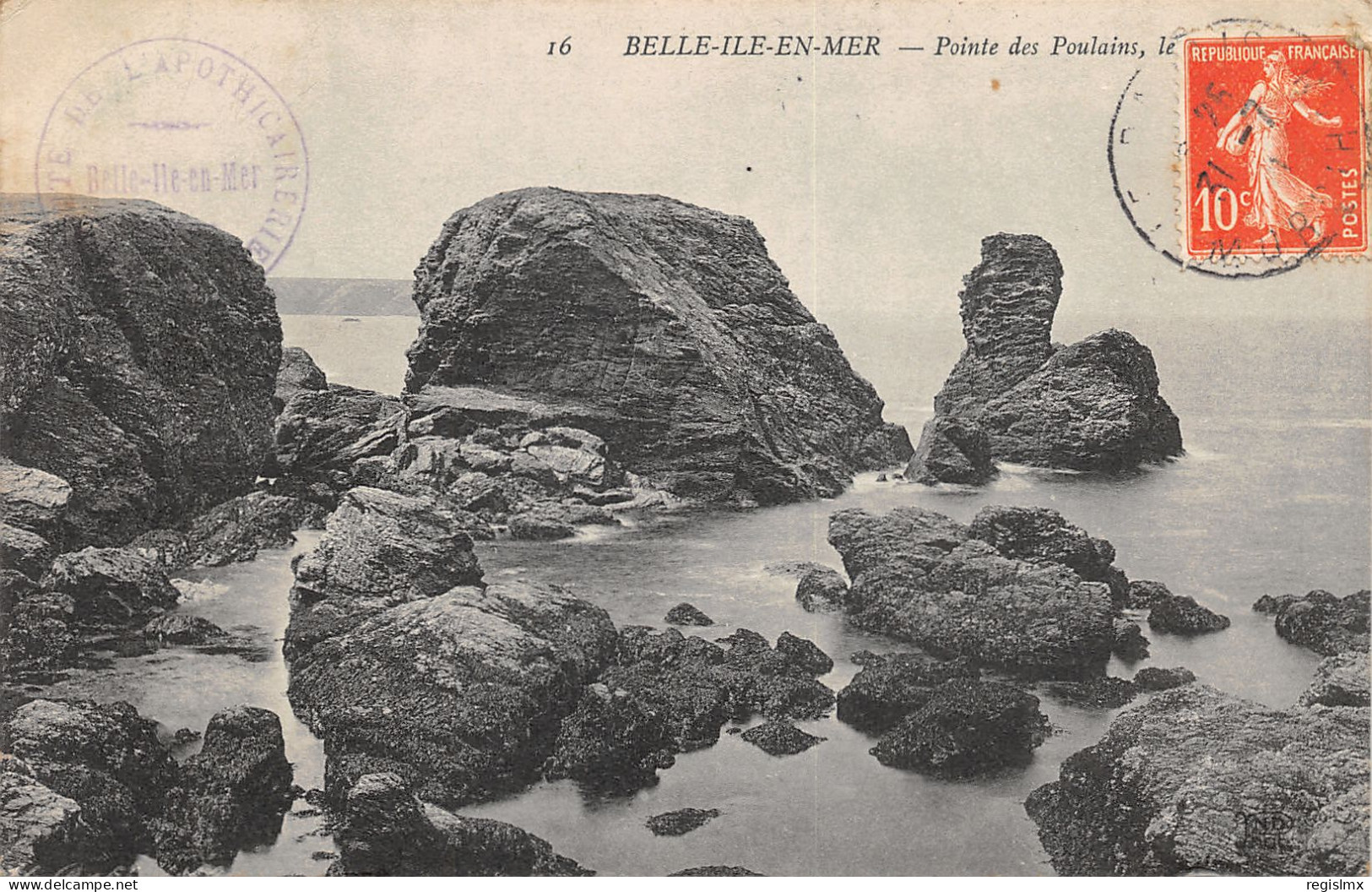 56-BELLE ILE EN MER-POINTES DES POULAINS-N°2036-H/0093 - Belle Ile En Mer