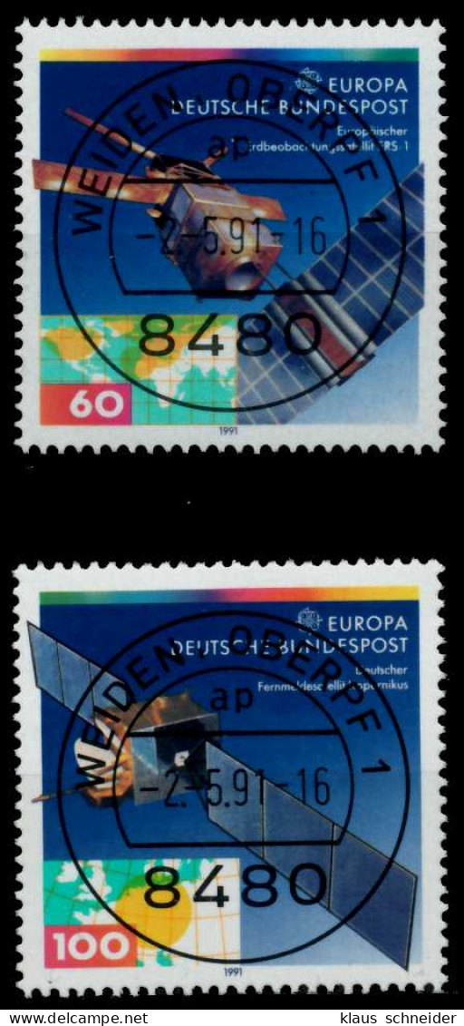 BRD BUND 1991 Nr 1526-1527 Zentrisch Gestempelt X84B31A - Used Stamps