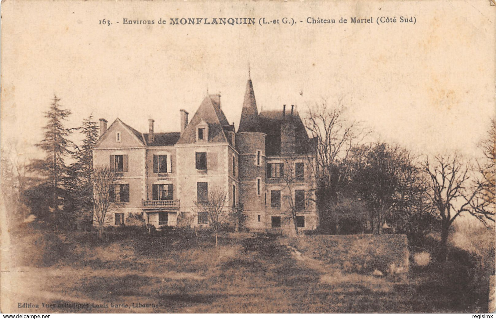 47-MONFLANQUIN-CHÂTEAU DE MARTEL-N°2036-G/0287 - Autres & Non Classés