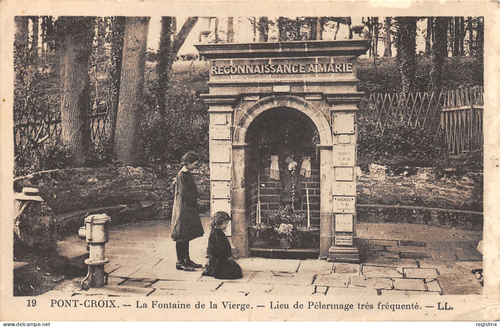 29-PONT CROIX-LA FONTAINE DE LA VIERGE-N°2036-G/0163 - Pont-Croix
