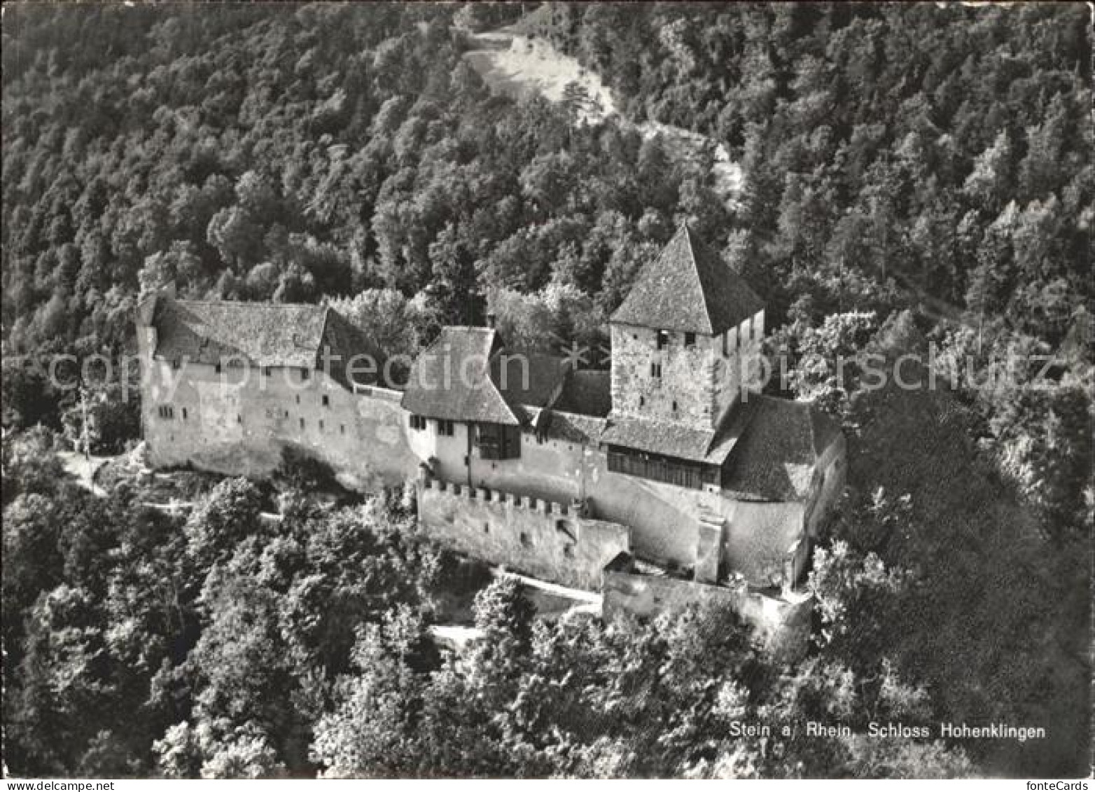 11878412 Stein Rhein Fliegeraufnahme Schloss Hohenklingen Stein Am Rhein - Sonstige & Ohne Zuordnung