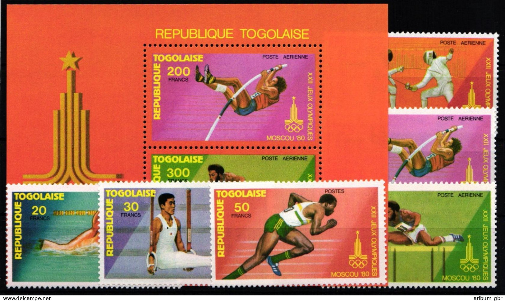 Togo 1422-1427 Und Block 154 Postfrisch #KM039 - Togo (1960-...)