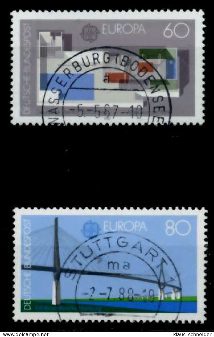 BRD BUND 1987 Nr 1321-1322 Zentrisch Gestempelt X8A76B6 - Used Stamps