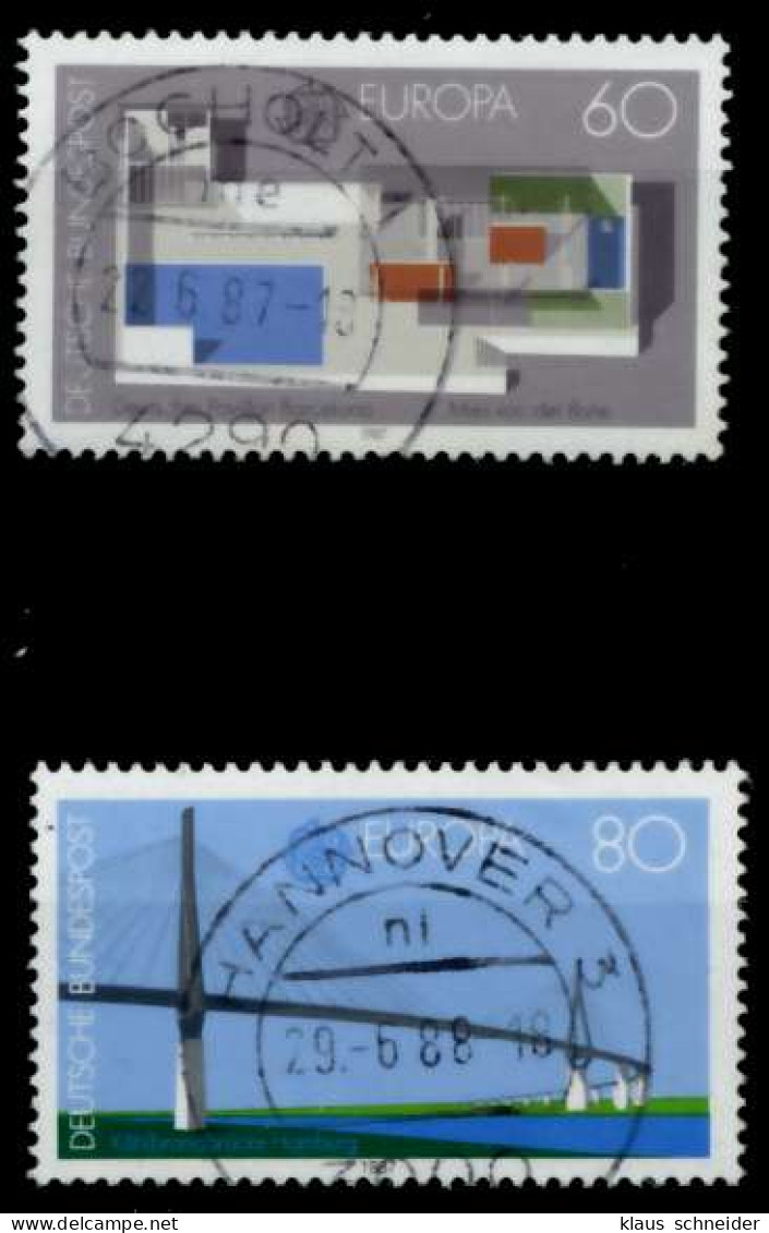 BRD BUND 1987 Nr 1321-1322 Zentrisch Gestempelt X8A76C6 - Used Stamps