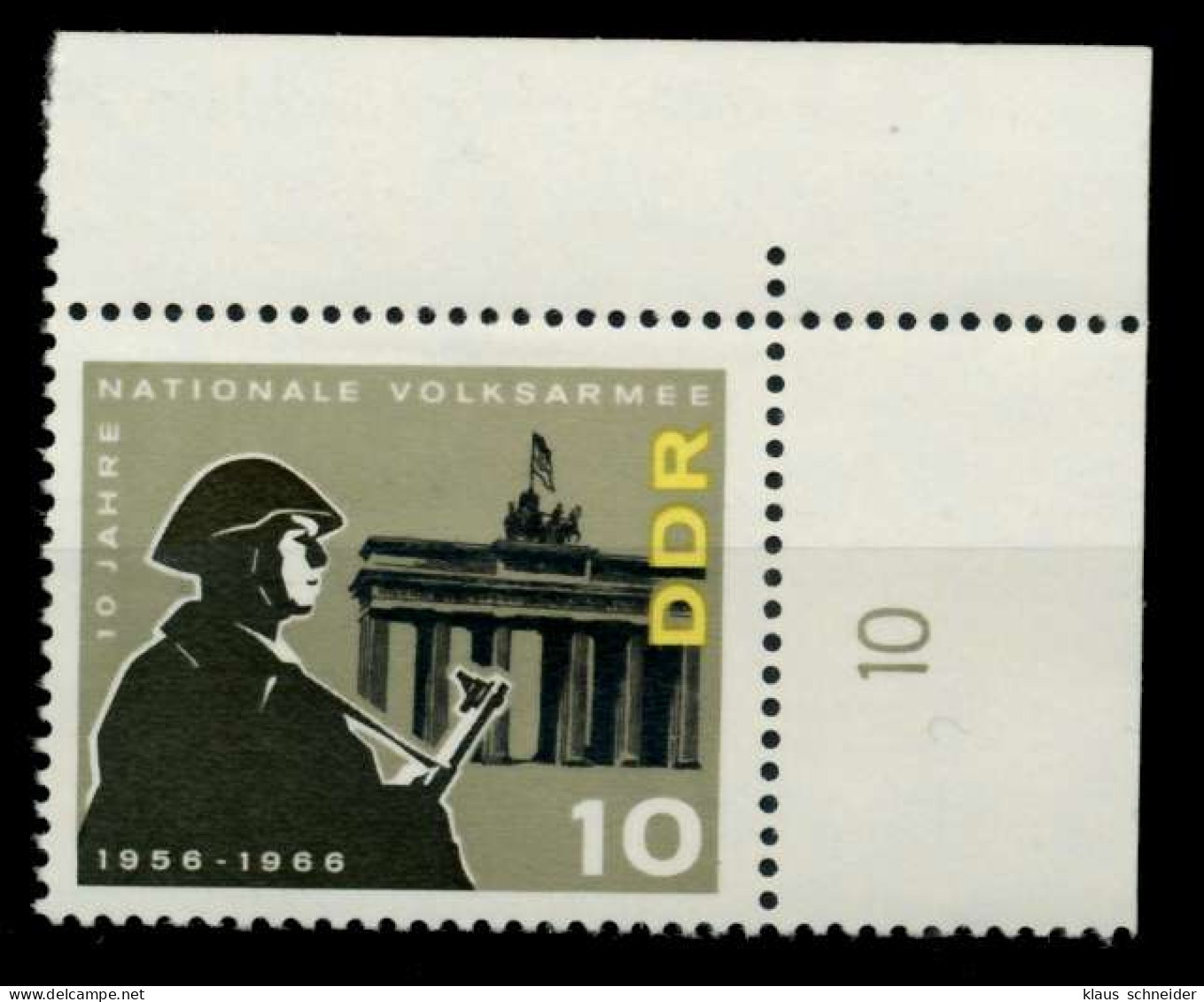 DDR 1966 Nr 1162 Postfrisch ECKE-URE X904952 - Unused Stamps