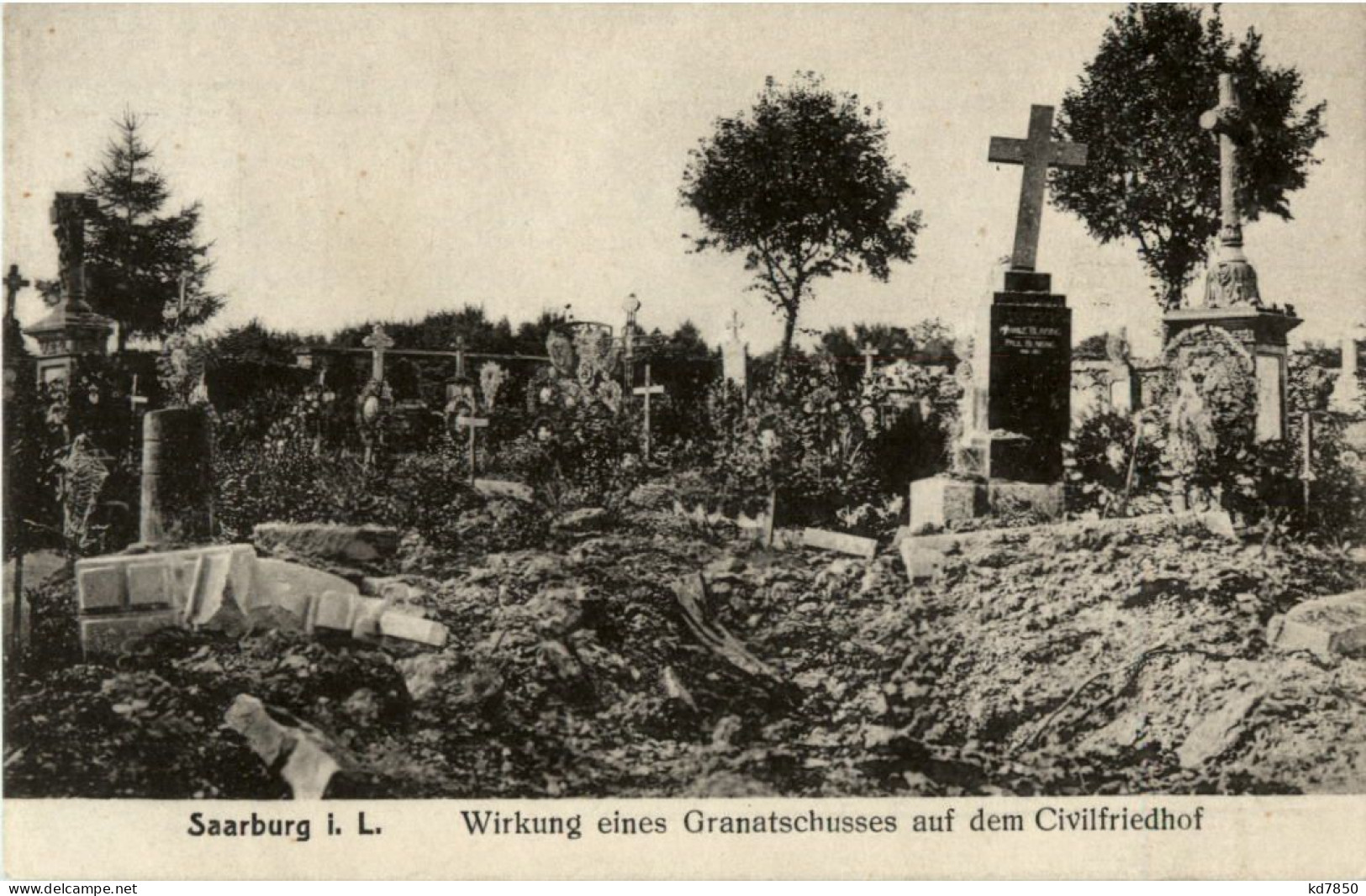 Schlacht Bei Saarburg - Granatschuss Auf Den Friedhof - Sarrebourg