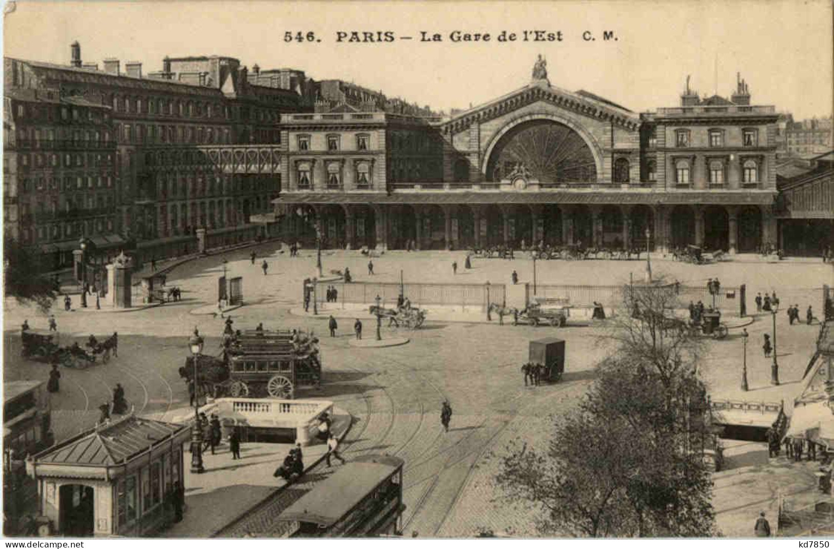 Paris - La Gare De L Est - Pariser Métro, Bahnhöfe