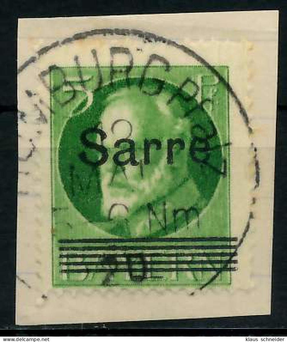 SAARGEBIET LUDWIG Nr 18 Zentrisch Gestempelt Briefstück X7B233A - Oblitérés