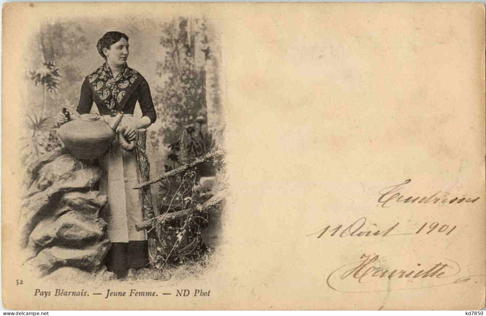 Pays Bearnais - Jeune Femme - Costumes - Salies De Bearn