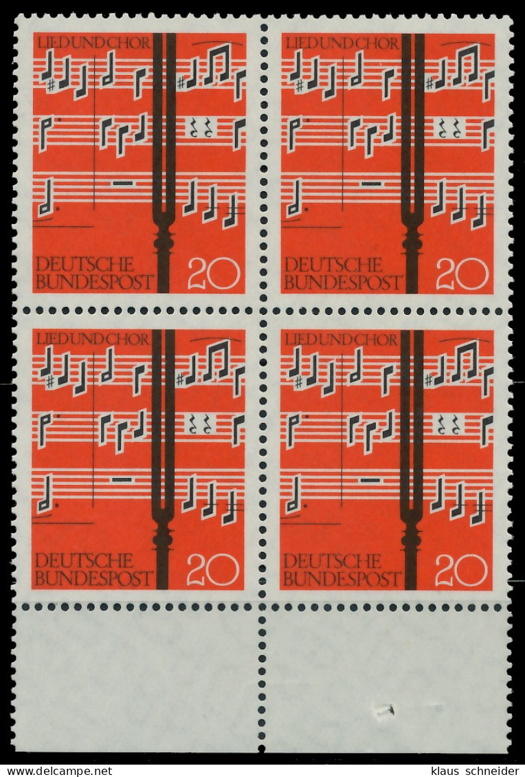 BRD 1962 Nr 380 Postfrisch VIERERBLOCK URA X7E8996 - Ungebraucht