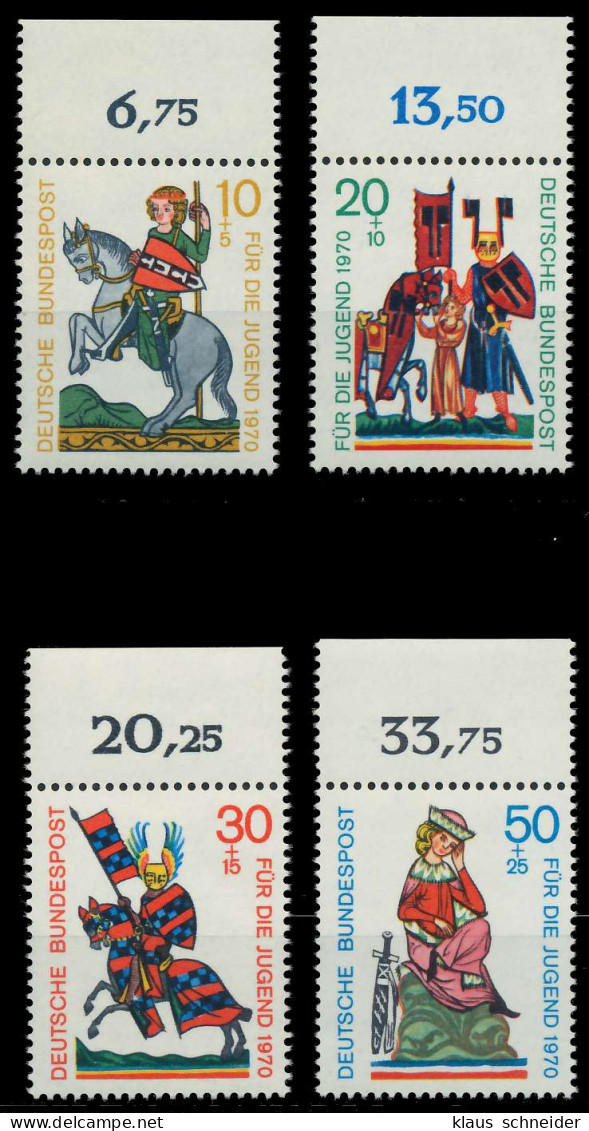 BRD 1970 Nr 612-615 Postfrisch ORA X7F353E - Unused Stamps