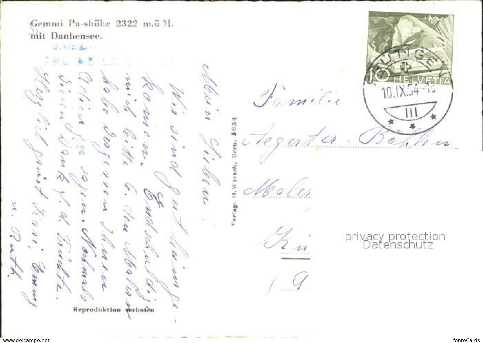 11878328 Gemmipass Wallis Mit Daubensee Gemmipass  Wallis - Otros & Sin Clasificación