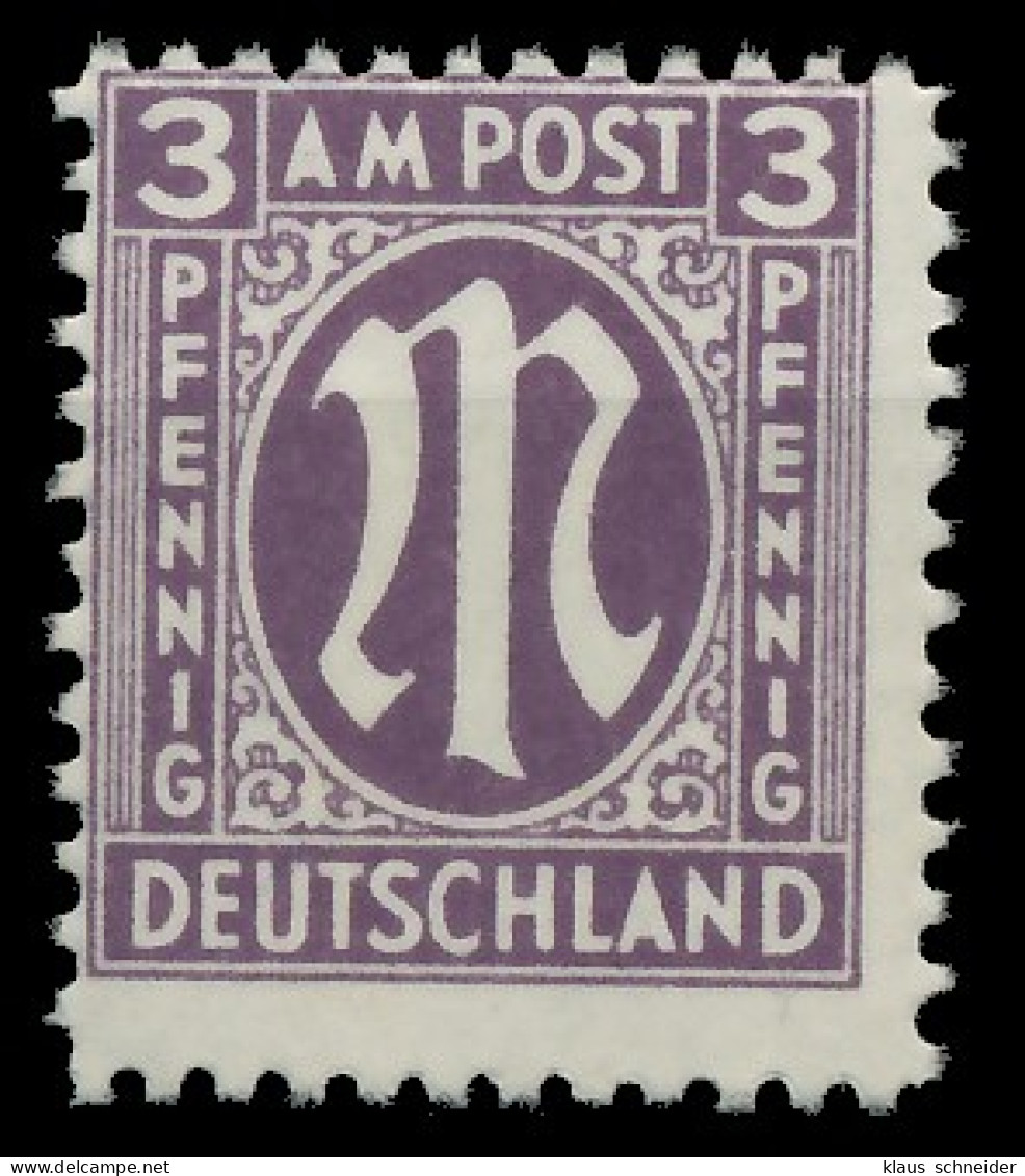 BIZONE AM-POST Nr 17aCz Postfrisch X81E76E - Mint