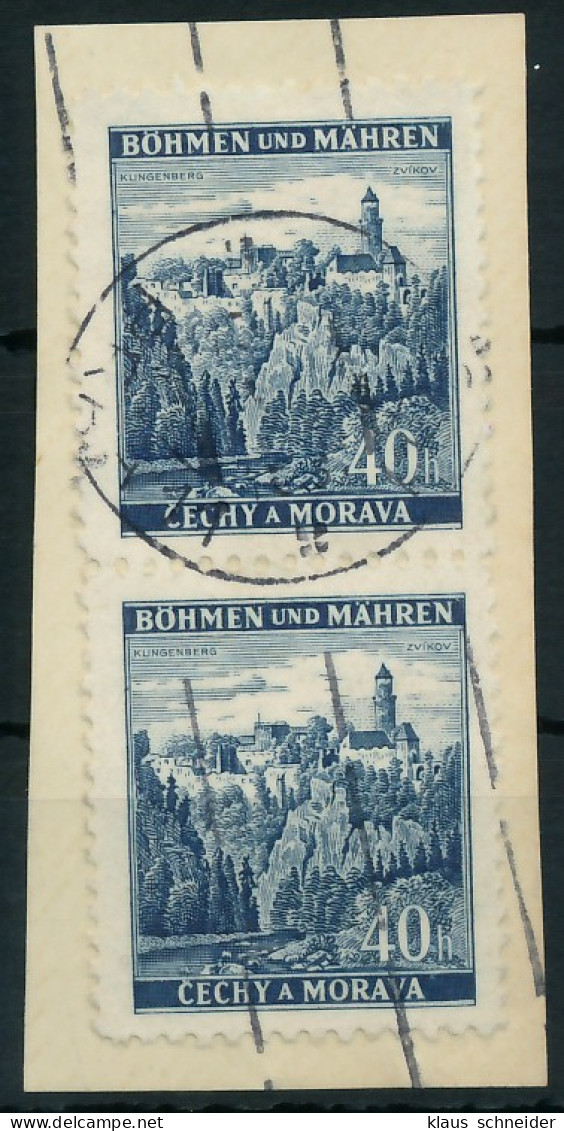 BÖHMEN MÄHREN 1939-1940 Nr 25 Gestempelt SENKR PAAR X8282E2 - Gebraucht