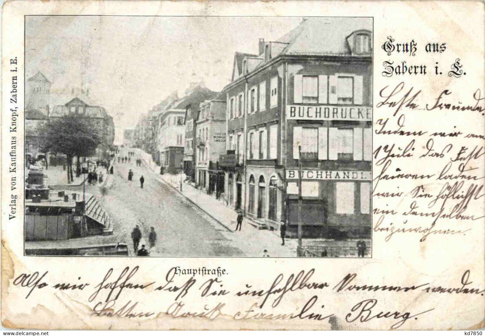 Gruss Aus Zabern - Hauptstrasse - Saverne