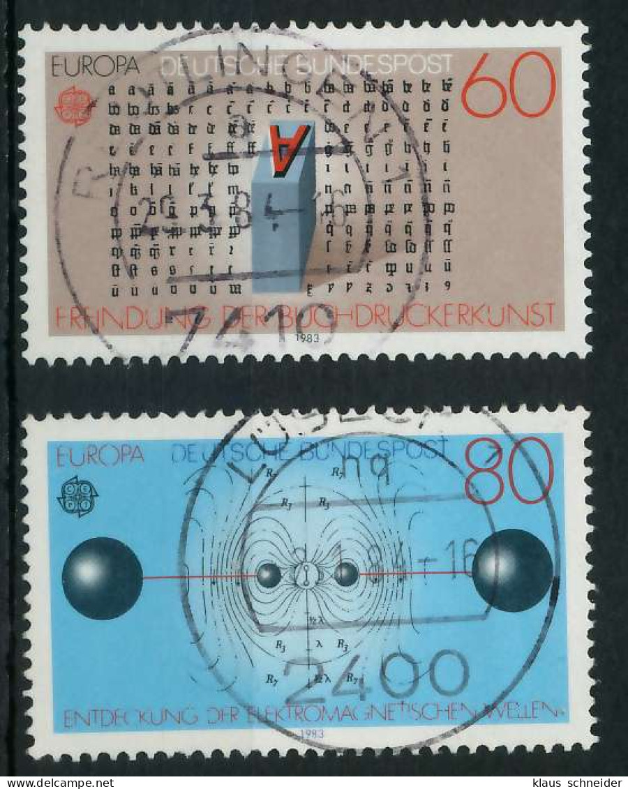 BRD BUND 1983 Nr 1175-1176 Zentrisch Gestempelt X8305AA - Oblitérés