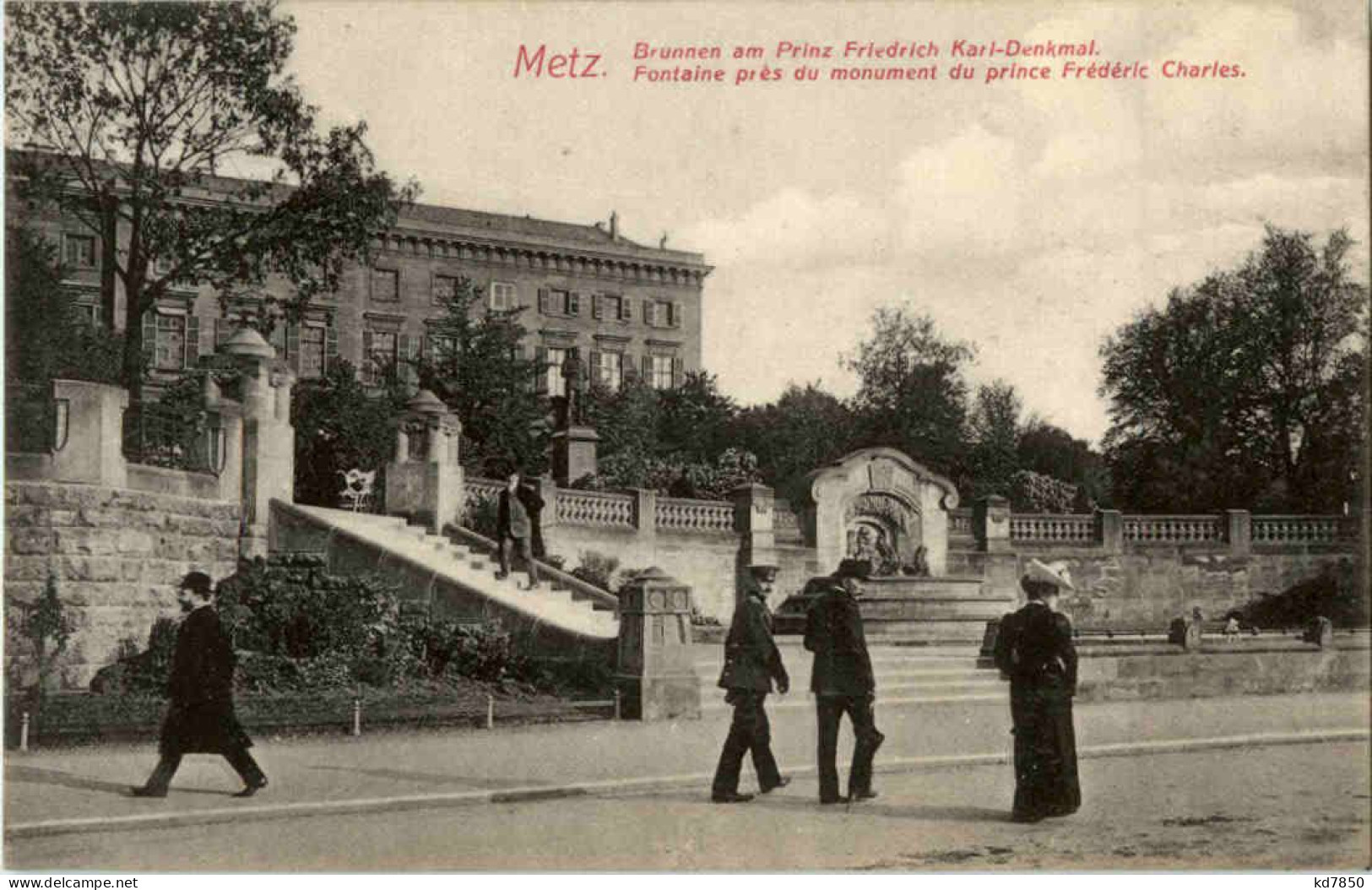 Metz - Brunnen Am Prinz Friedrich Karl Denkmal - Metz