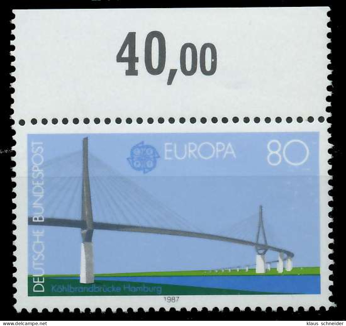 BRD BUND 1987 Nr 1322 Postfrisch ORA X8590C2 - Unused Stamps