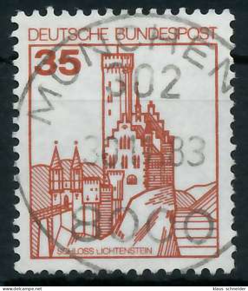 BRD DS BURGEN U. SCHLÖSSER Nr 1139 Zentrisch Gestempelt X927122 - Used Stamps