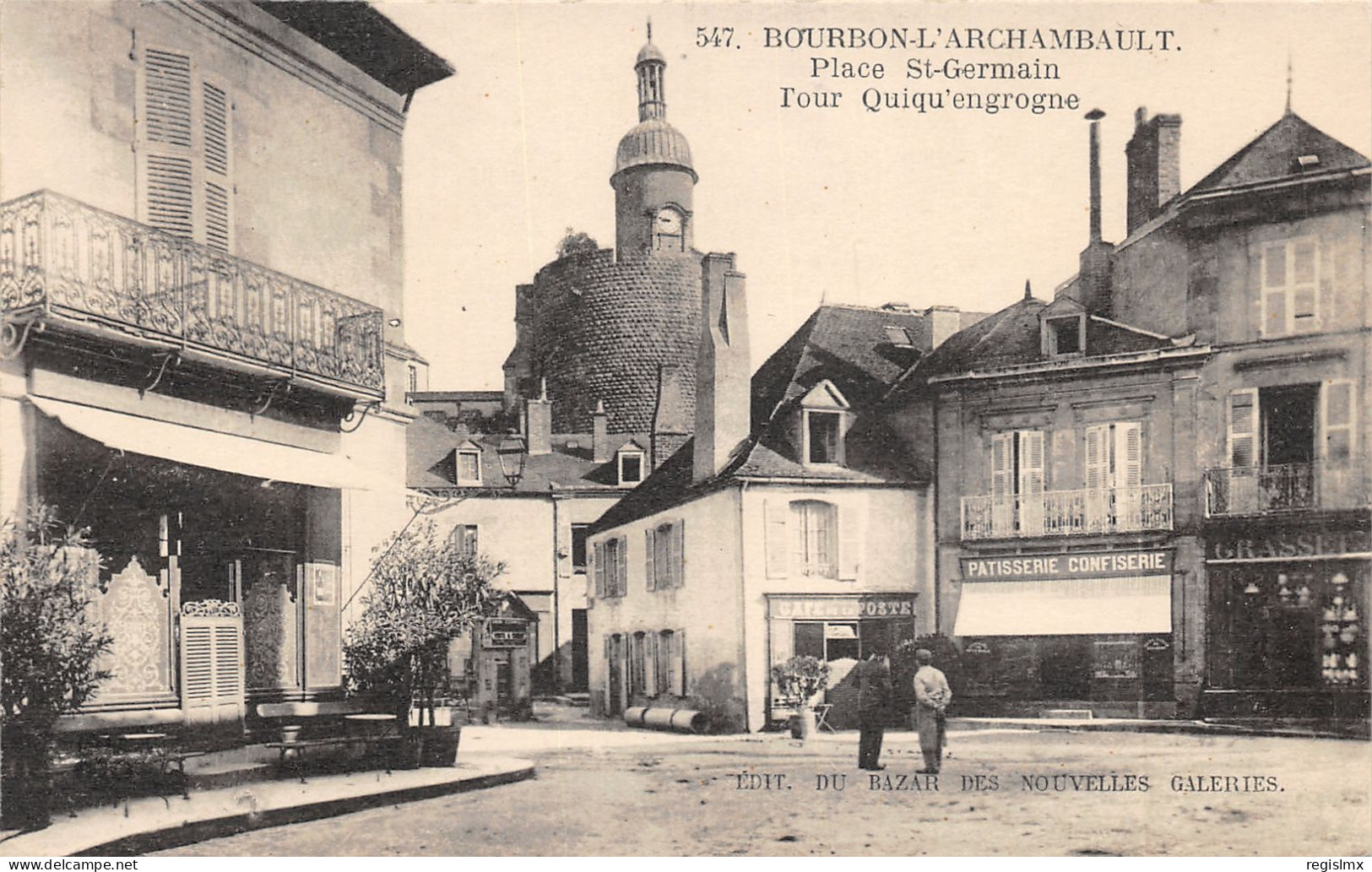 03-BOURBON L ARCHAMBAULT-TOUR QUIQUENGROGNE-N°2040-C/0351 - Bourbon L'Archambault