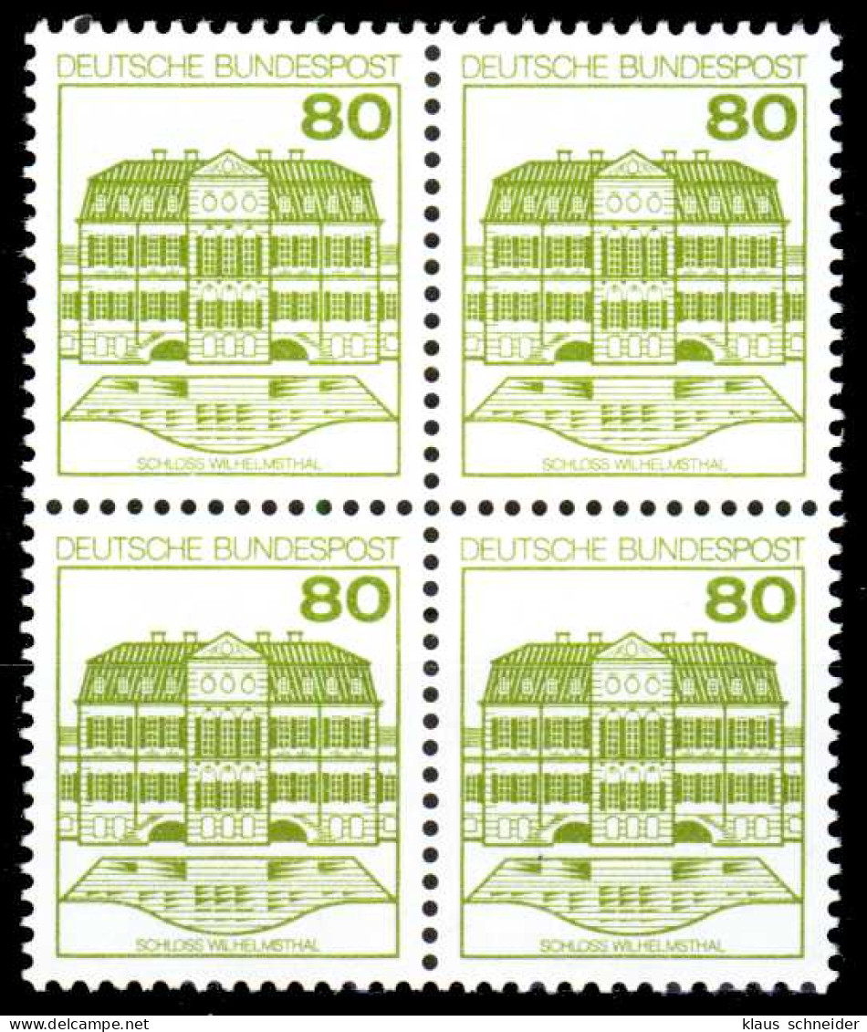 BRD DS BURGEN U. SCHLÖSSER Nr 1140 Postfrisch VIERERBLO S9884CA - Unused Stamps