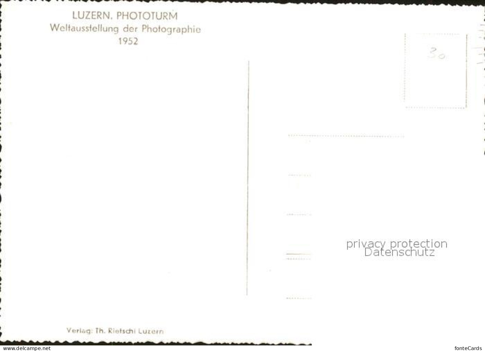 11878254 Luzern LU Phototurm Weltausstellung Fuer Photografie Luzern - Autres & Non Classés