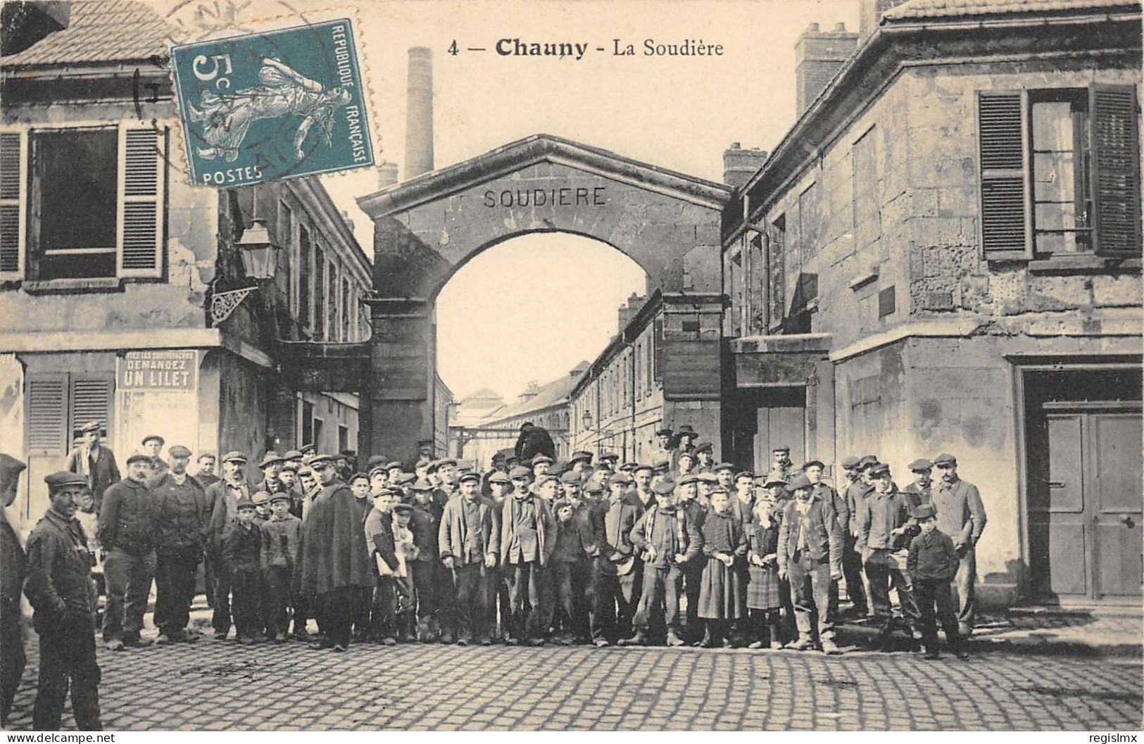 02-CHAUNY-OUVRIERS DE LA SOUDIERE-N°2040-B/0387 - Chauny