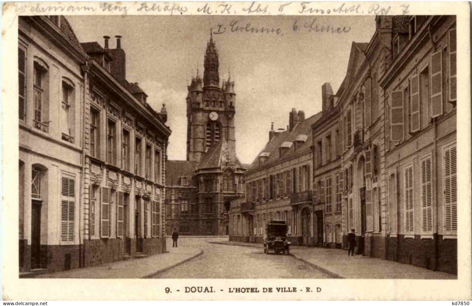 Douai - L Hotel De Ville - Feldpost - Douai