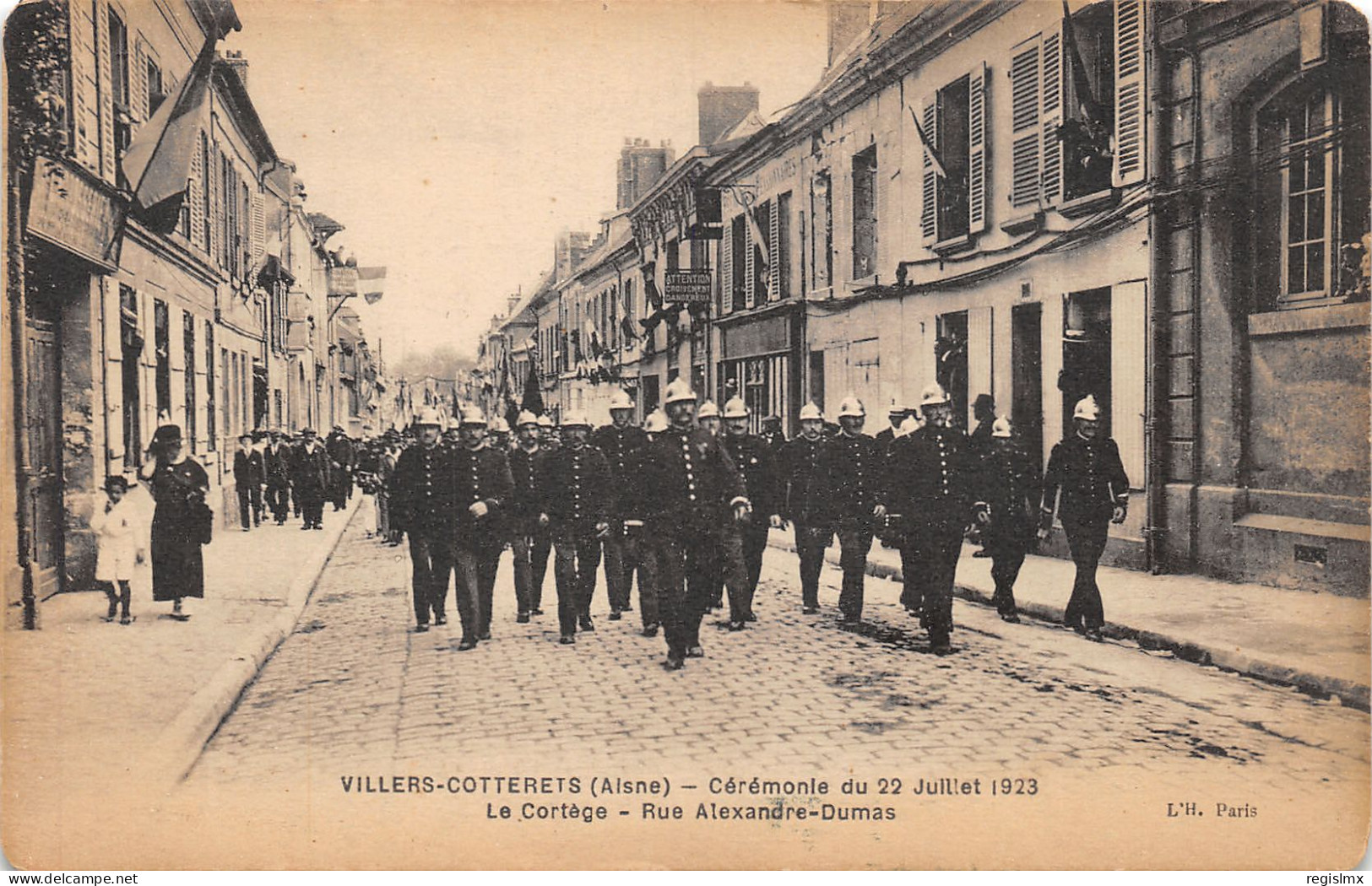 02-VILLERS COTTERETS-CEREMONIE 1923-N°2040-B/0297 - Villers Cotterets