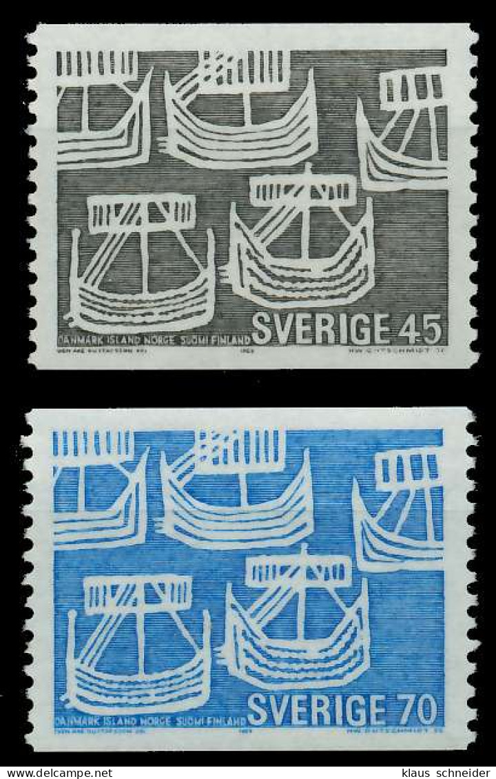 SCHWEDEN 1969 Nr 629A-630A Postfrisch SB042B2 - Unused Stamps