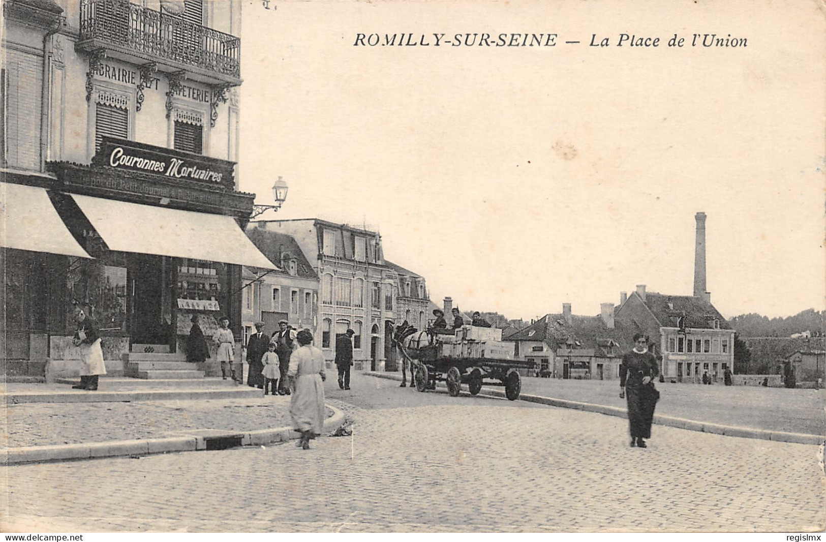 10-ROMILLY SUR SEINE-LA PLACE DE L UNION-N°2040-G/0193 - Romilly-sur-Seine