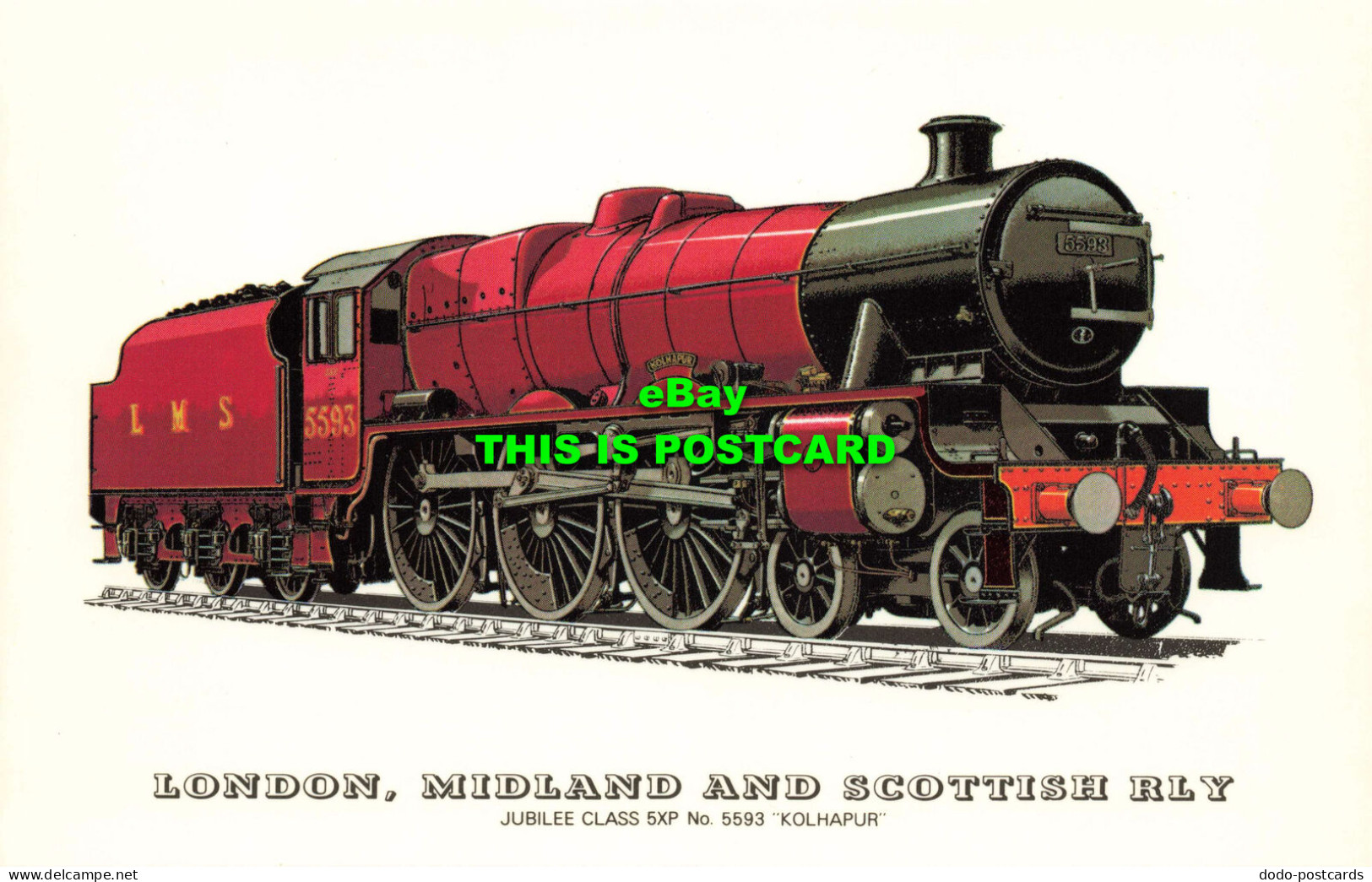 R574000 London. Midland And Scottish Rly. Jubilee Class 5XP No. 5593 Kolhapur. R - Otros & Sin Clasificación