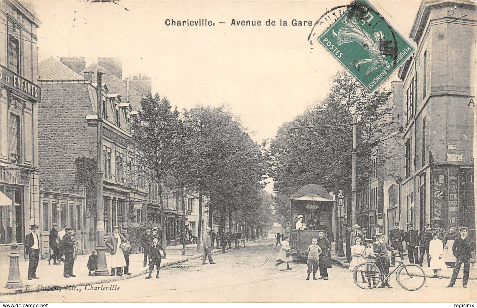 08-CHARLEVILLE-AVENUE DE LA GARE-TRAMWAY-N°2040-E/0353 - Charleville