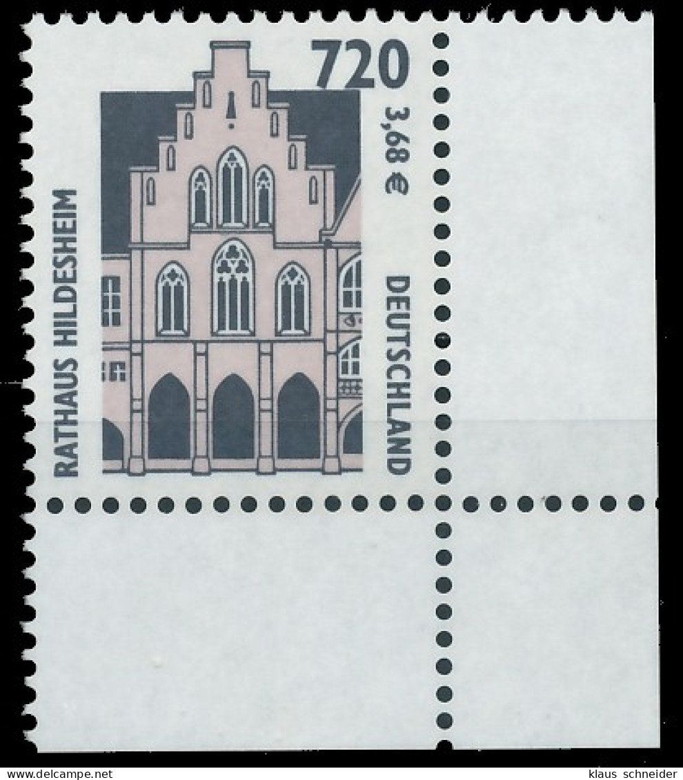 BRD BUND DS SEHENSWÜRDIGKEITEN Nr 2197 Postfrisch ECKE- X3CD496 - Unused Stamps