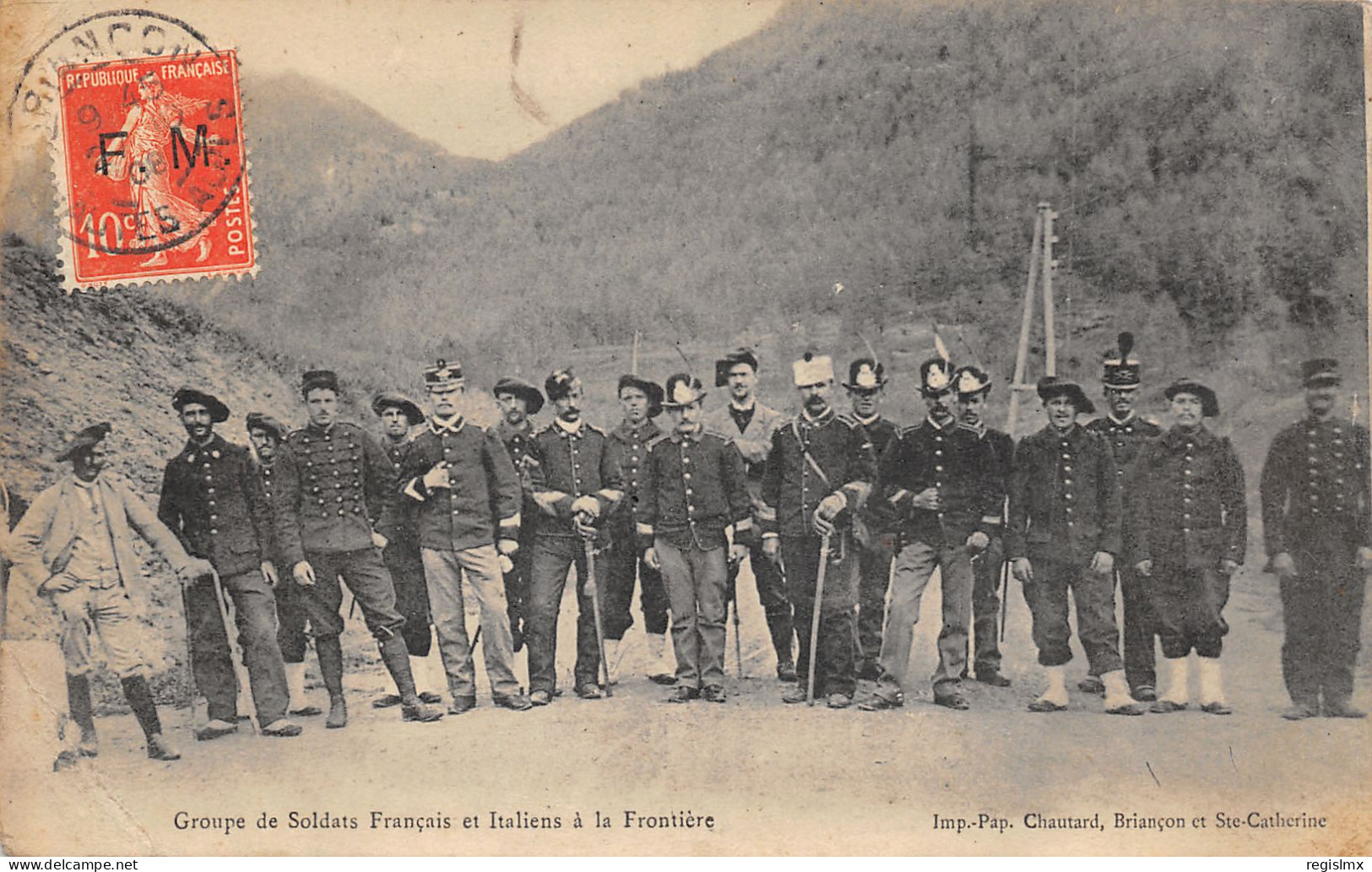 05-FRONTIERE-SOLDATS Français ET ITALIENS-N°2040-D/0241 - Other & Unclassified