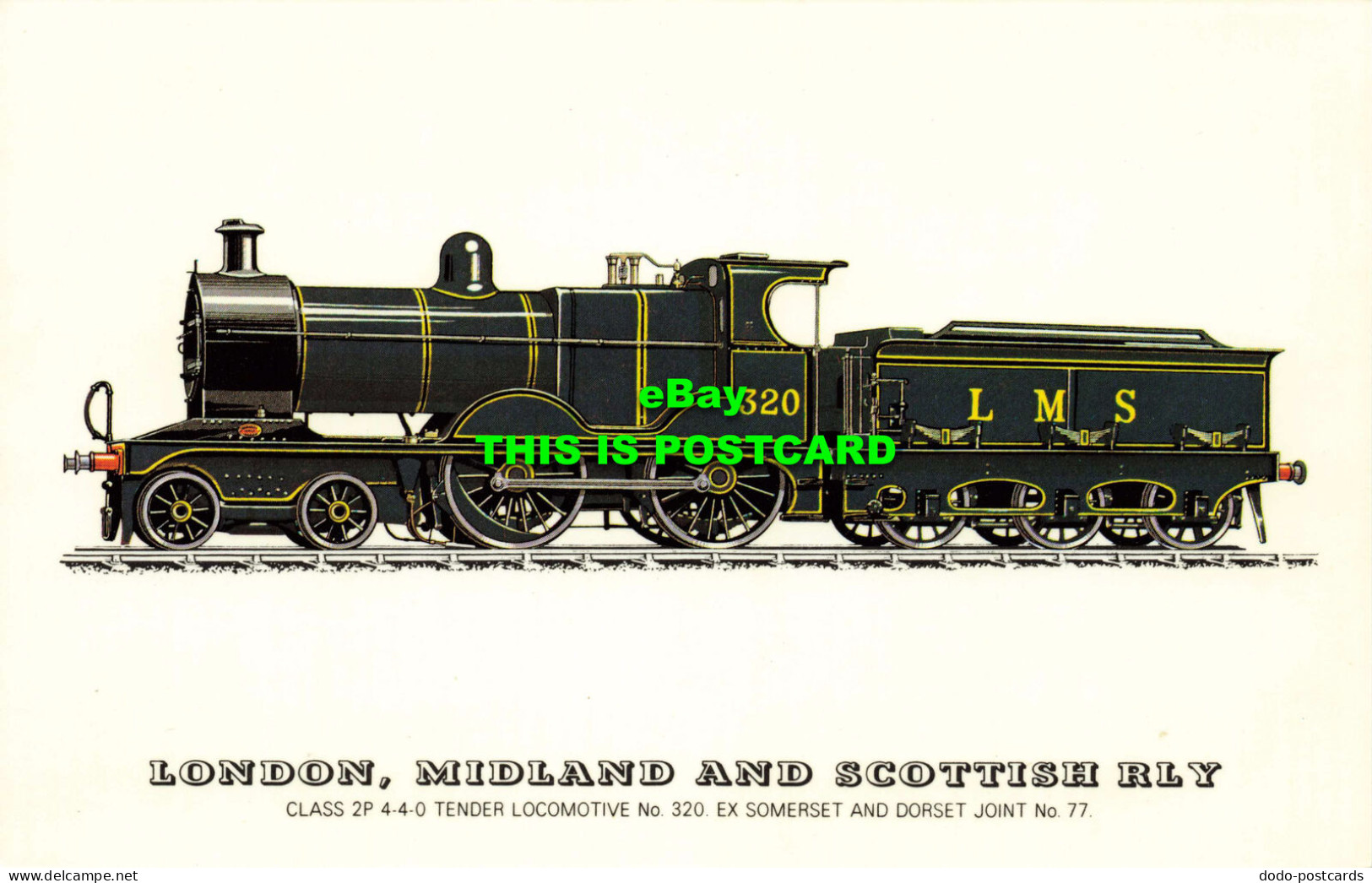 R574007 London Midland And Scottish Rly. Class 2P 4 4 0 Tender Locomotive No. 32 - Autres & Non Classés