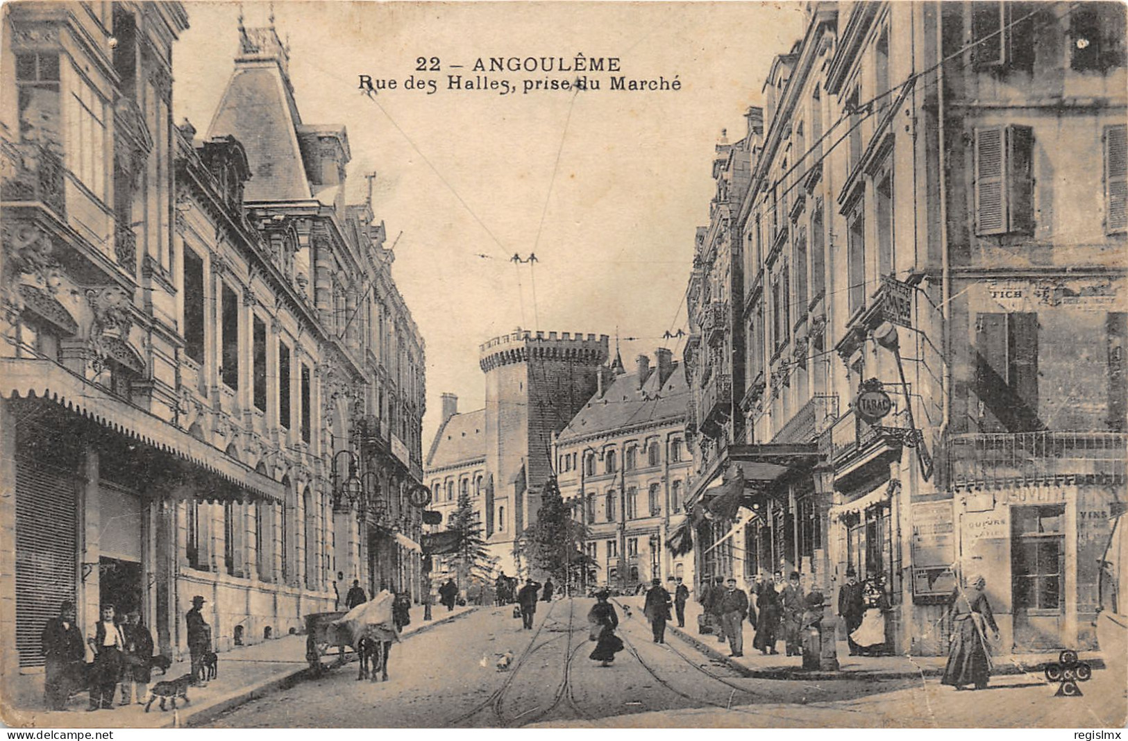 16-ANGOULEME-RUE DES HALLES-N°2041-B/0247 - Angouleme