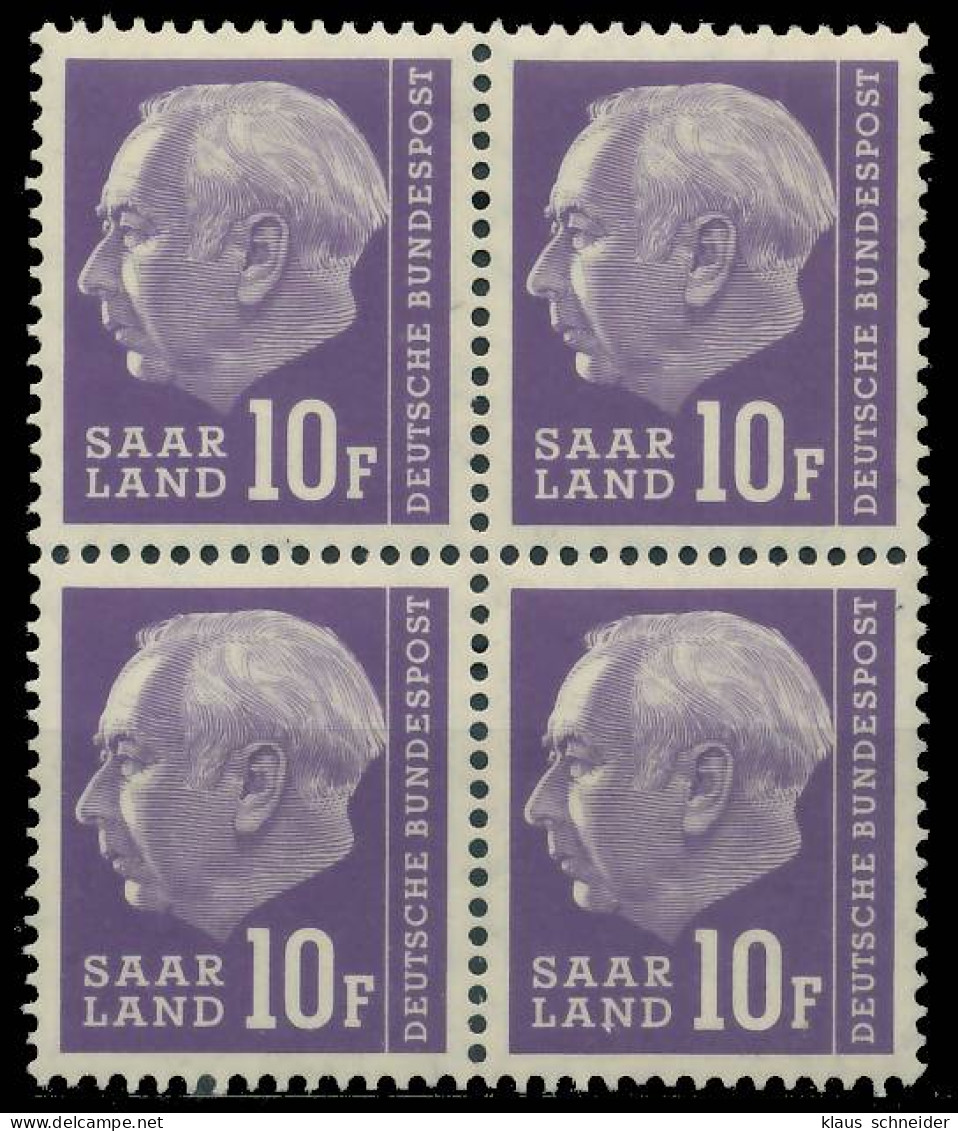 SAAR OPD 1957 Nr 413 Postfrisch VIERERBLOCK X478CFA - Unused Stamps