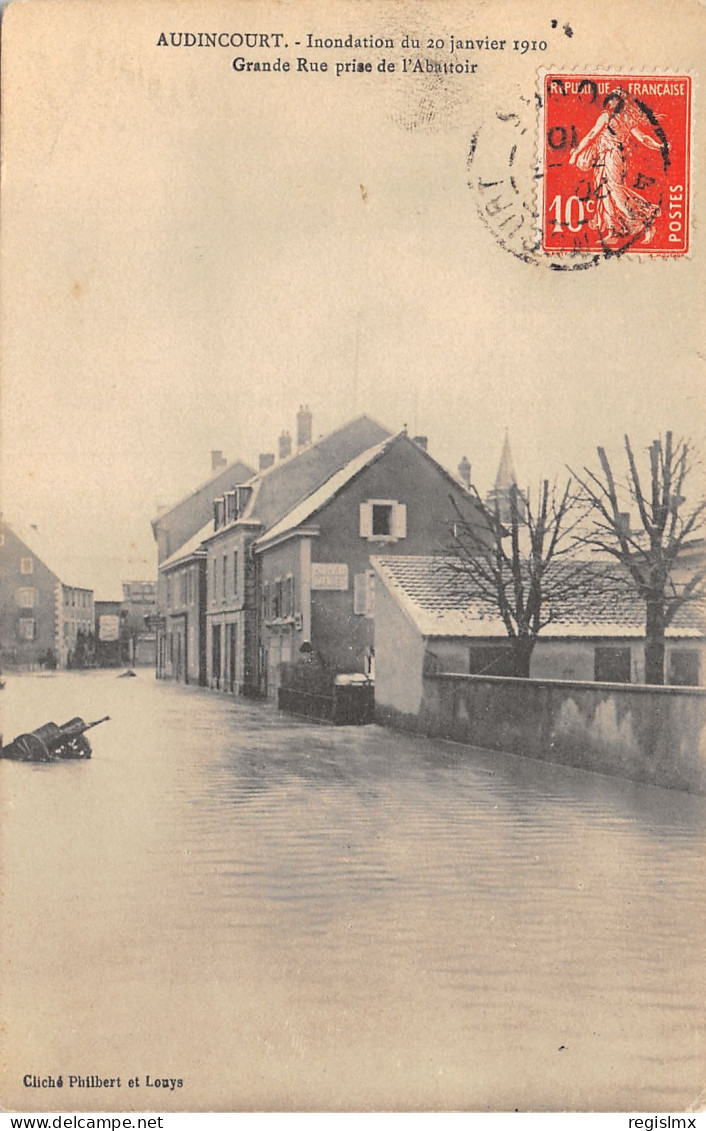 25-AUDINCOURT-INONDATION-N°2041-F/0055 - Other & Unclassified