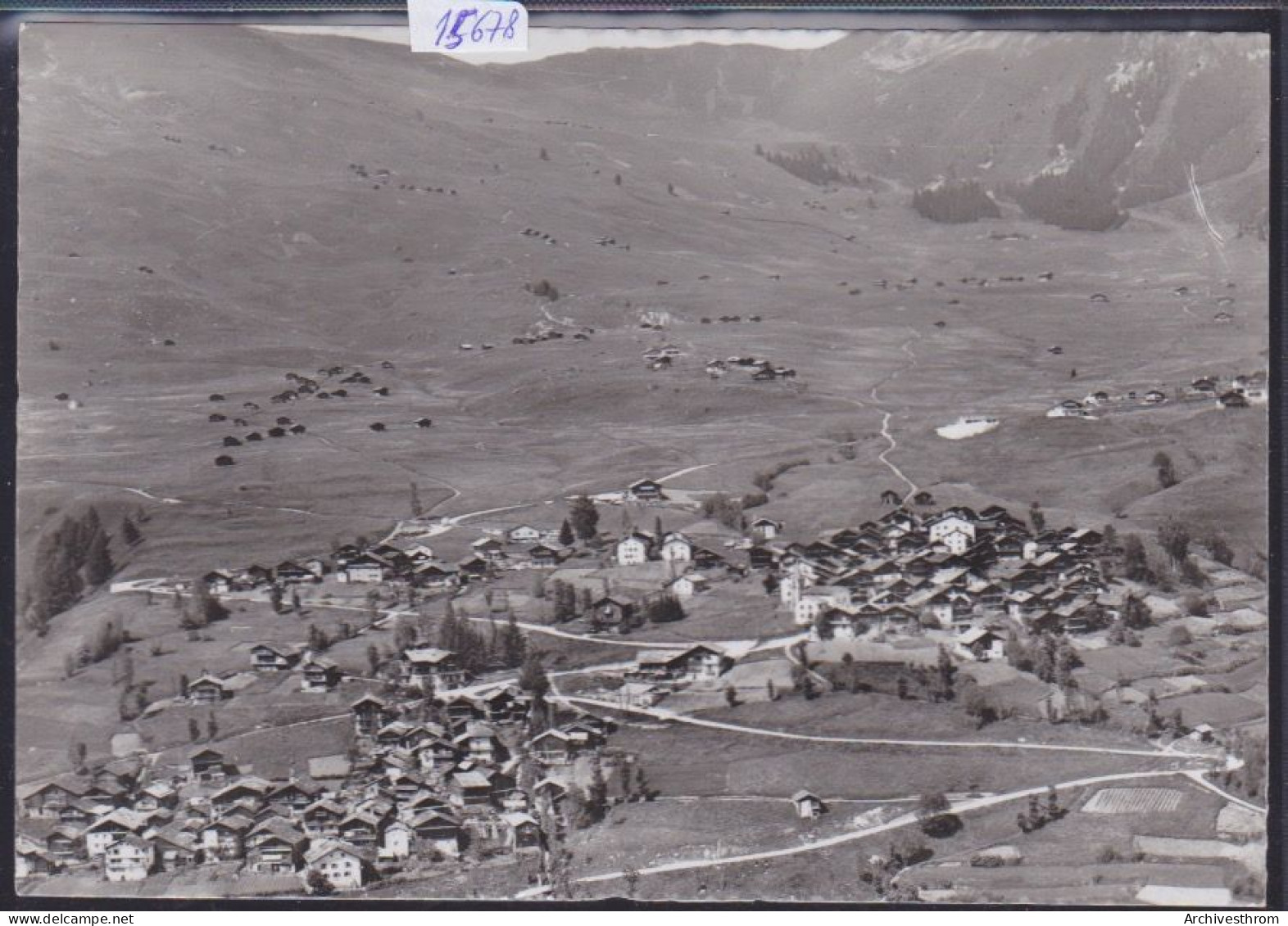 Verbier (Valais) - Vue Aérienne Dans Les Années 1950 - 2 Parties Du Village (15'678) - Verbier